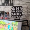 Lámpara MINECRAFT -Eat, Sleep, Mine, Repeat