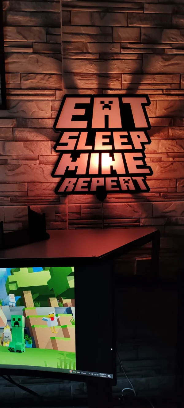 IMG_20250814_173620 Lámpara MINECRAFT Eat, Sleep, Mine, Repeat