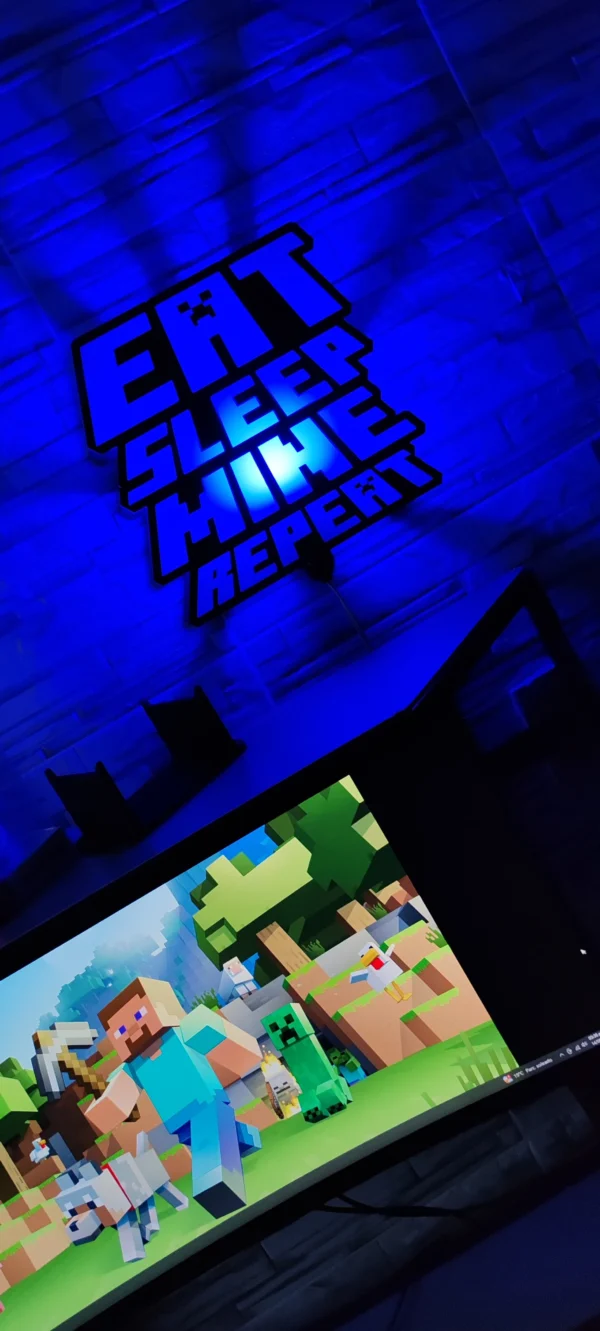 IMG_20250814_173627 Lámpara MINECRAFT Eat, Sleep, Mine, Repeat