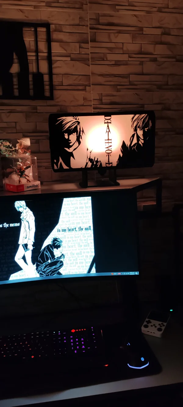 Lámpara Light y L - Death Note