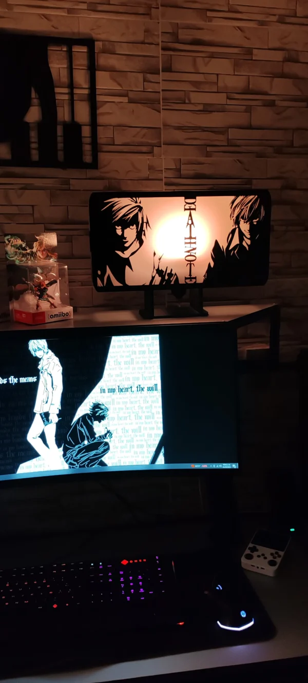 Lámpara Light y L - Death Note