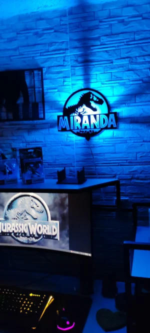 Lámpara de Jurassic Park Personalizado