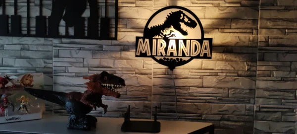 Lámpara de Jurassic Park Personalizado