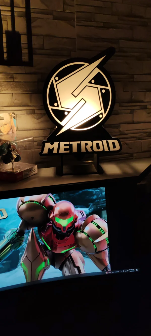 Lámpara Metroid Samus Aran