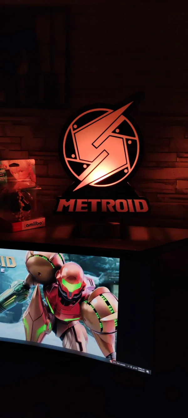Lámpara Metroid Samus Aran