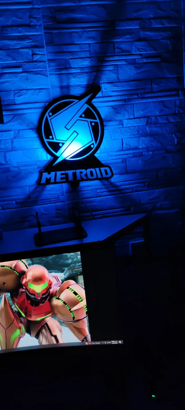 Lámpara Metroid Samus Aran