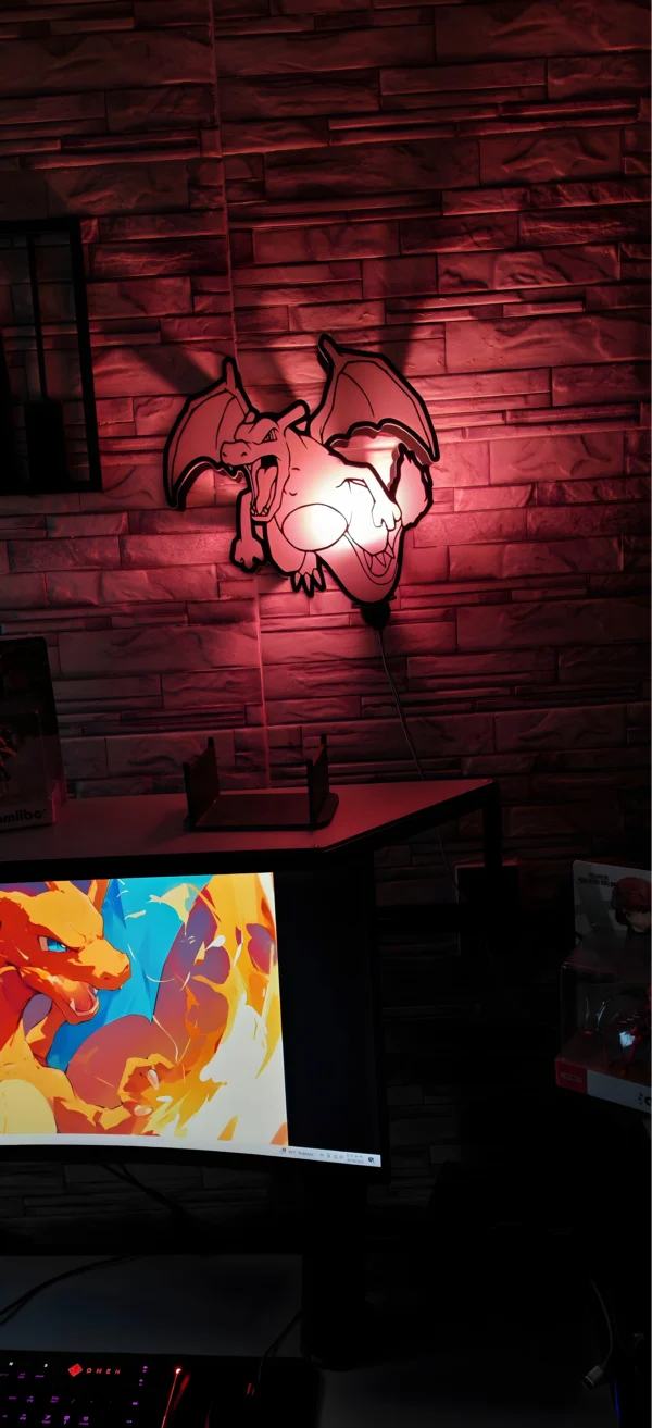 Diseño sin título (26) Lámpara Charizard