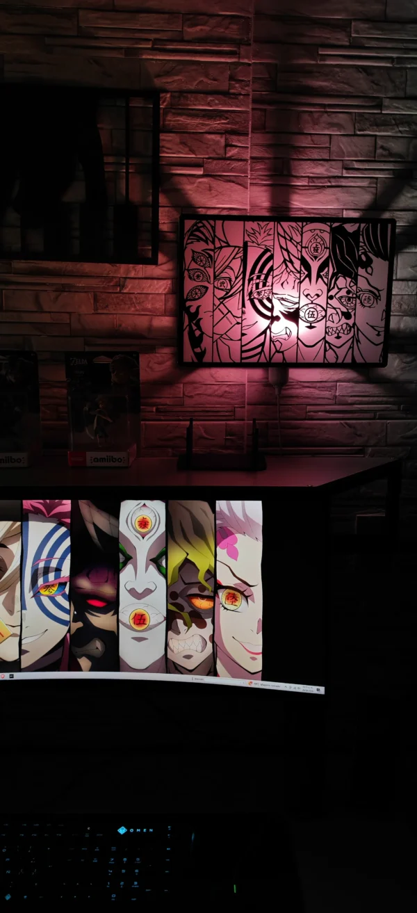 Lámpara Lunas Superiores Kimetsu no Yaiba